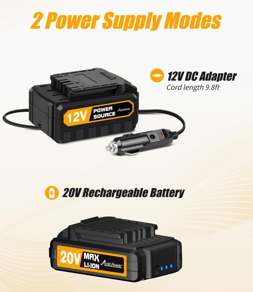 how to charge avid power tire inflator