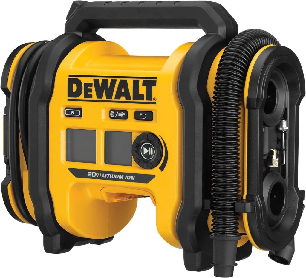 dewalt tire inflator 20v