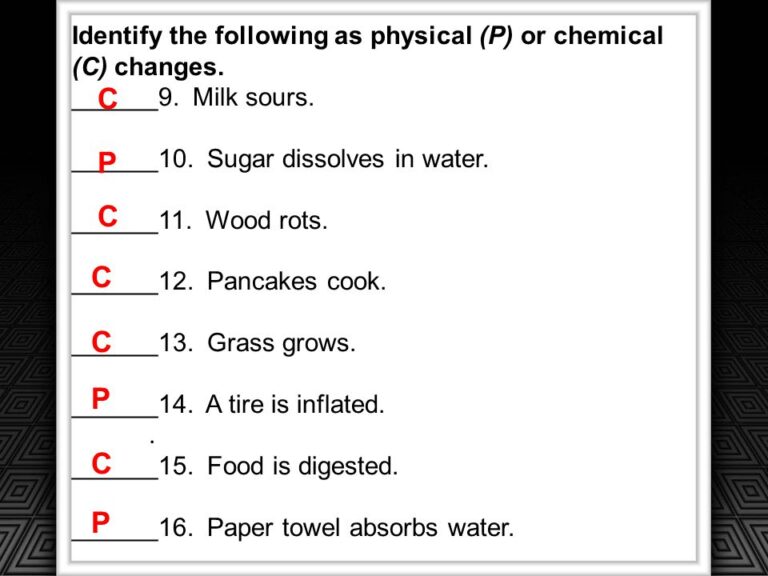 Is Tire Inflated Physical Or Chemical Change