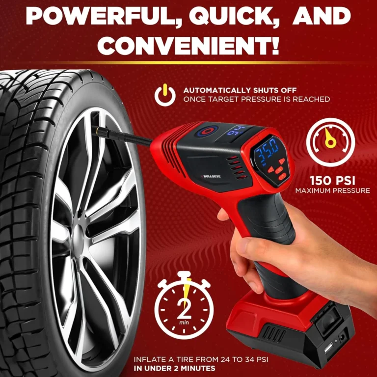 bullseye rechargeable tire inflator